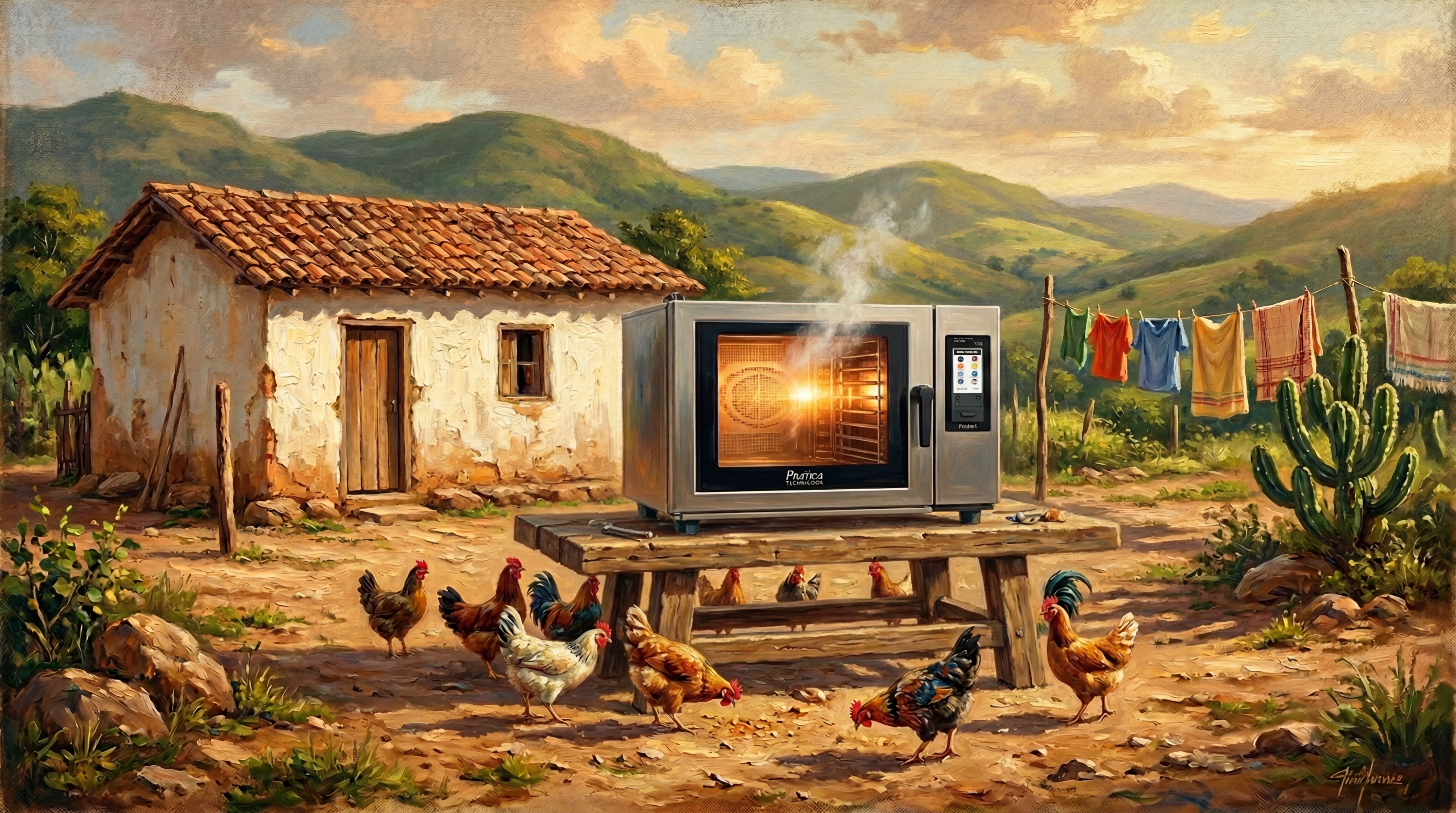 Forno industrial no sertão