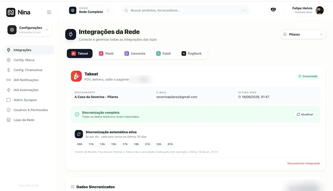 Conecta com o seu PDV (Takeat), iFood e delivery, sem jogar fora o que já roda